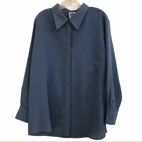 DG2 by Diane Gilman women’s button front blouse 1X - Picture 3 of 6